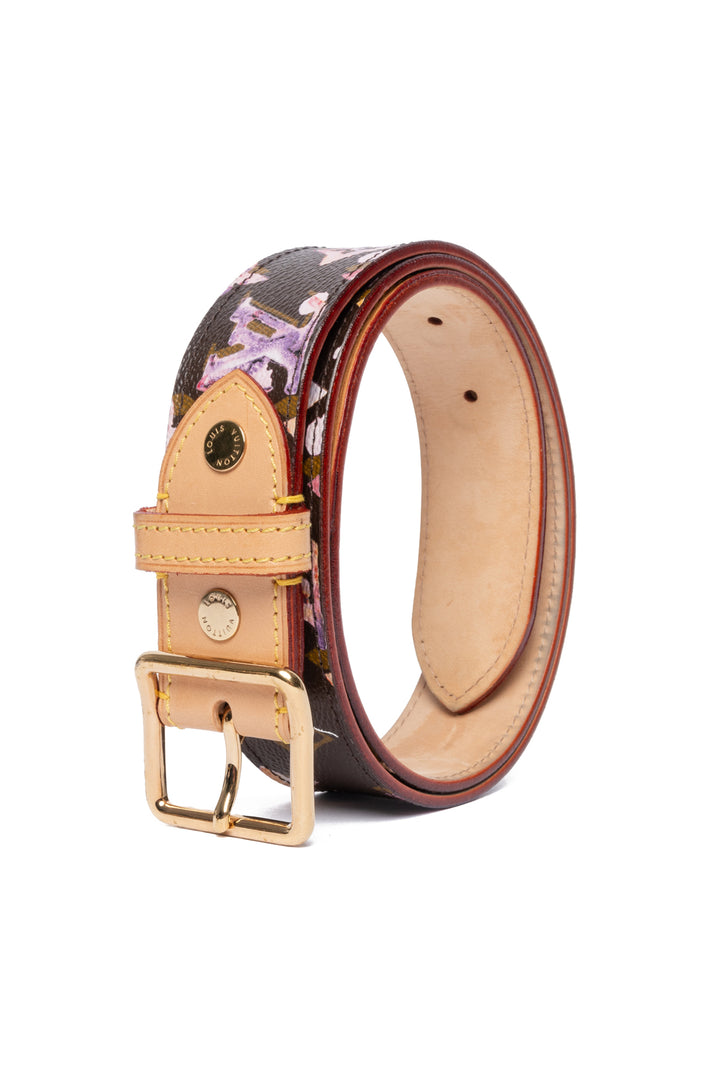 Louis Vuitton Size 85 Monogram Watercolour Buckle Belt