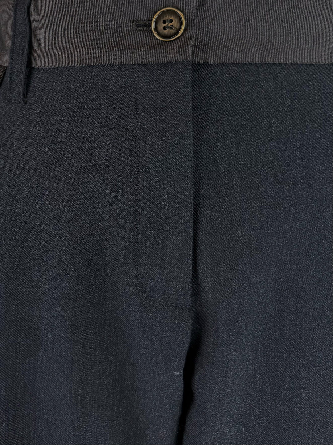 Dolce & Gabbana Size 42 Two Tone Pleated Wool & Silk Blend Pants