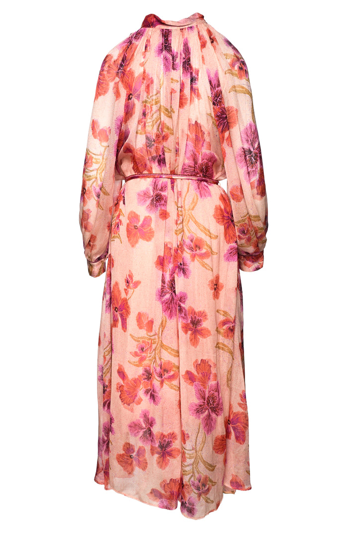 Forte_Forte Size 2 Floral Belted Maxi Dress