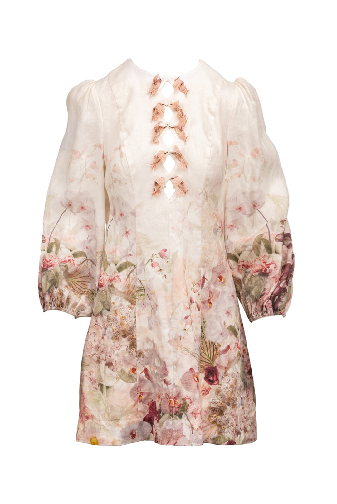 Zimmermann Size 2  Dancer Hummingbird Long Sleeve Mini Dress