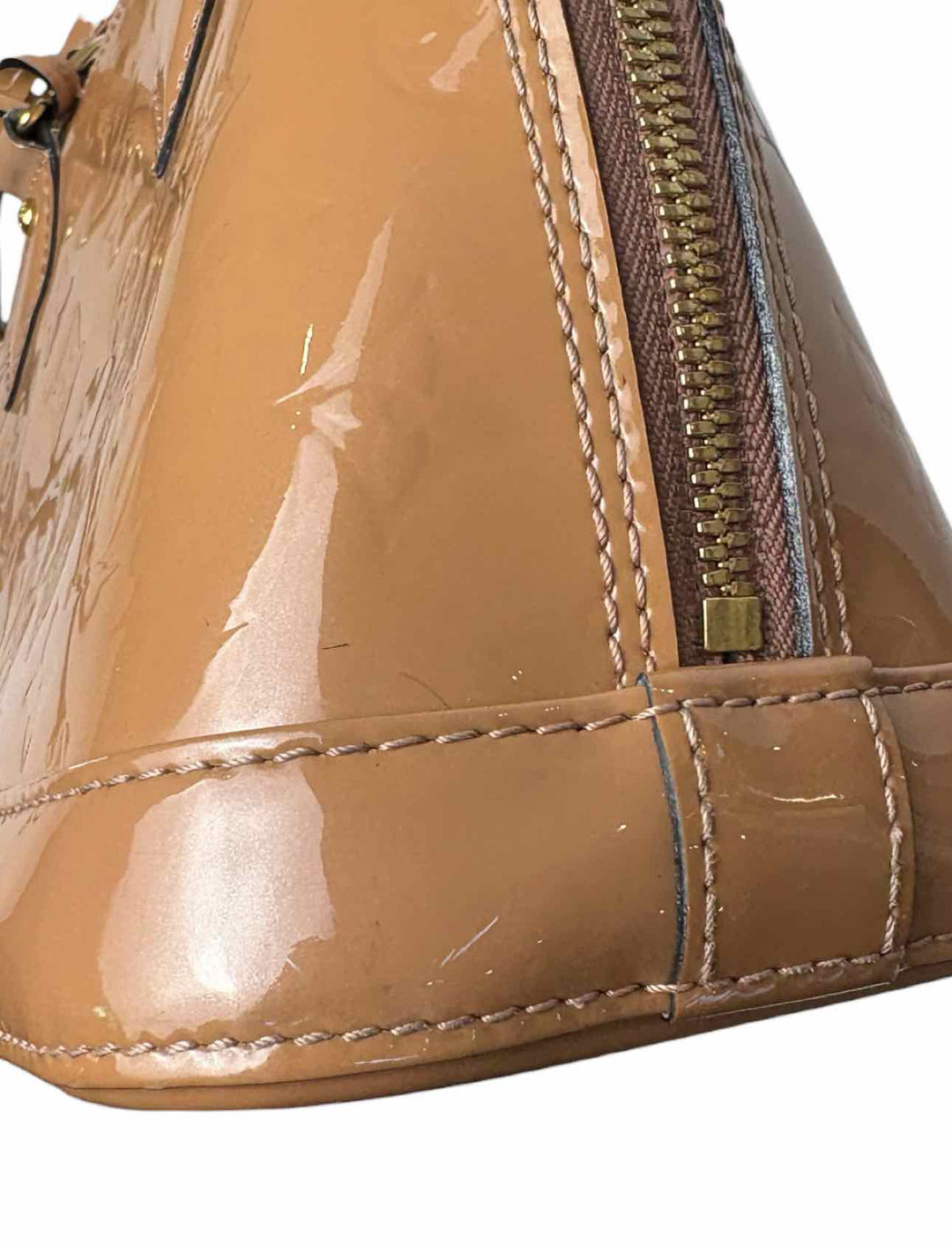 Louis Vuitton Alma BB Rose Velours Vernis Purse