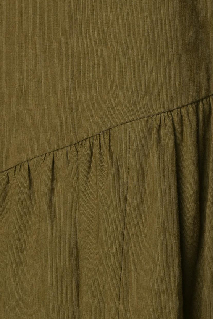 Dries Van Noten Size 40 Linen-Blend Tiered Skirt