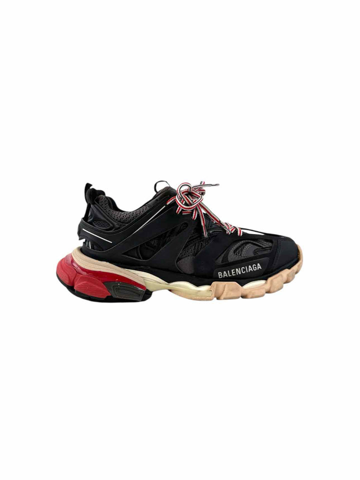Balenciaga Size 8 Track Black Red Sneaker