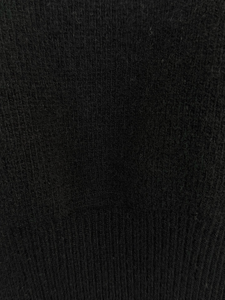 Alexander Wang Size M Ruched Leather Crewneck Sweater