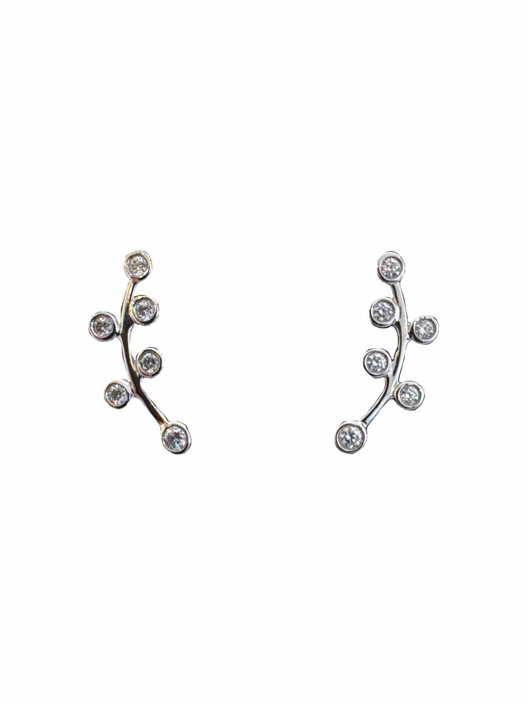 Birks 18K gold and Diamond Climber  Earrings