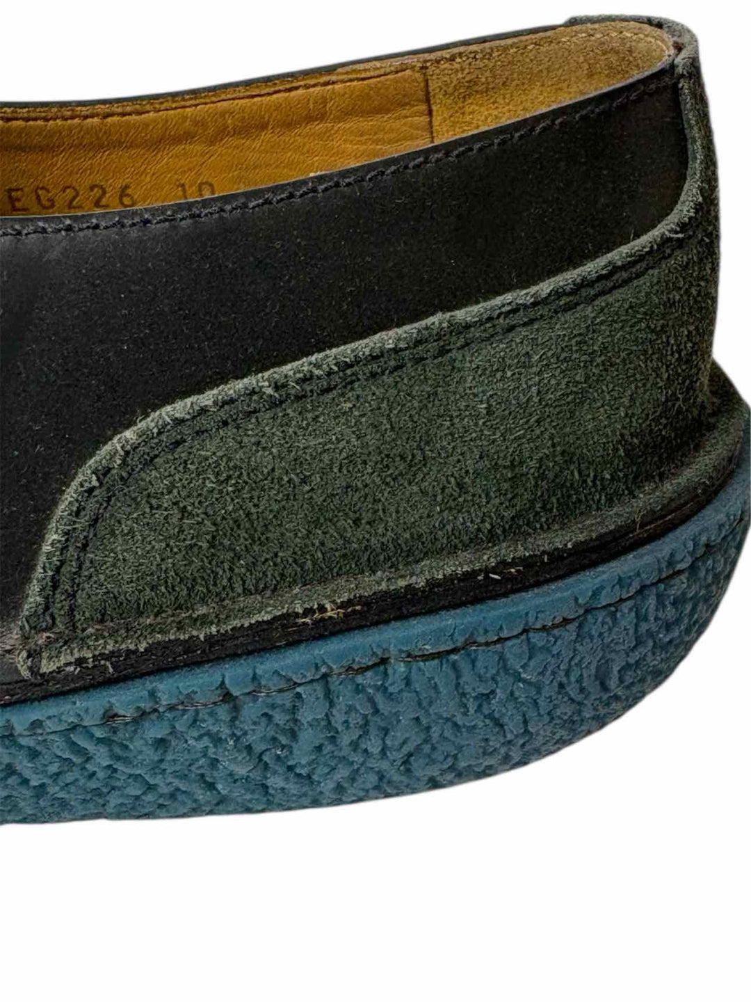 Prada Size 10 Men's Nevada Anthracite Tabac Sneakers