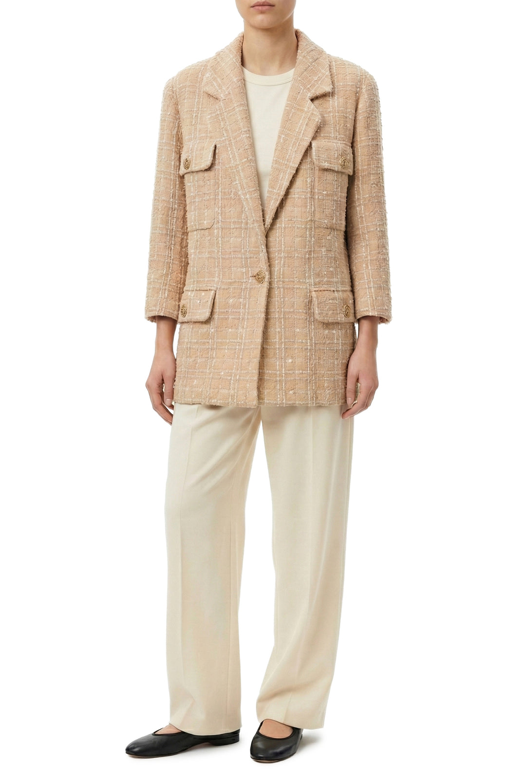 Chanel Size 48 2019 Iridescent Tweed Blazer