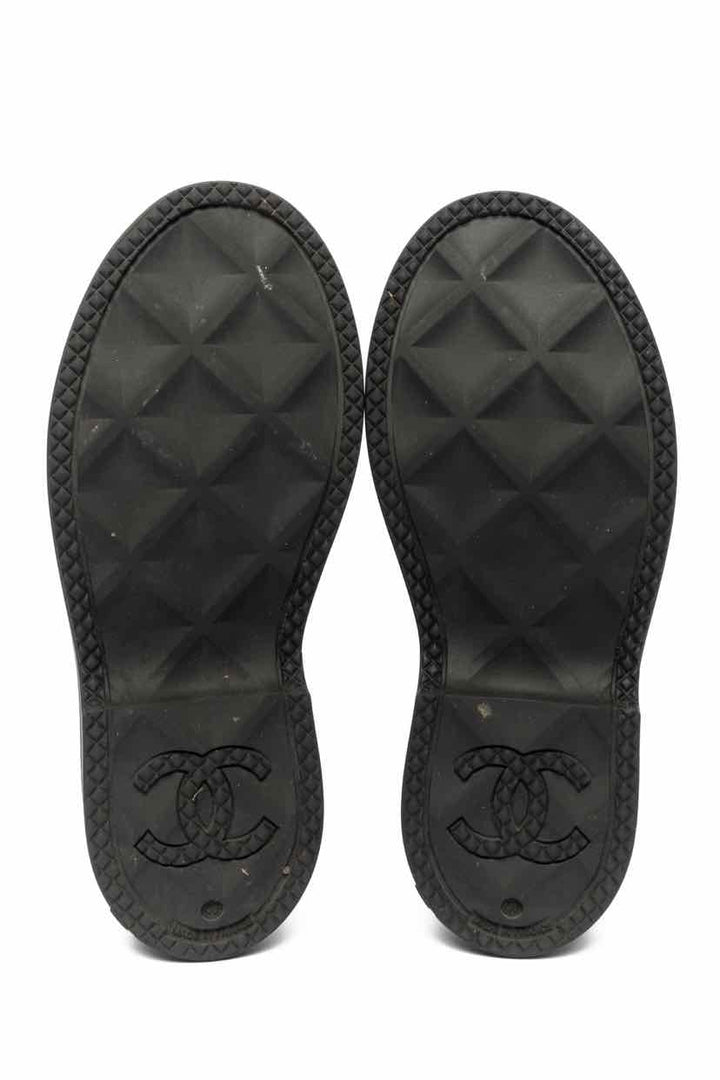 2023 Chanel Size 40 CC Logo Rain Boots