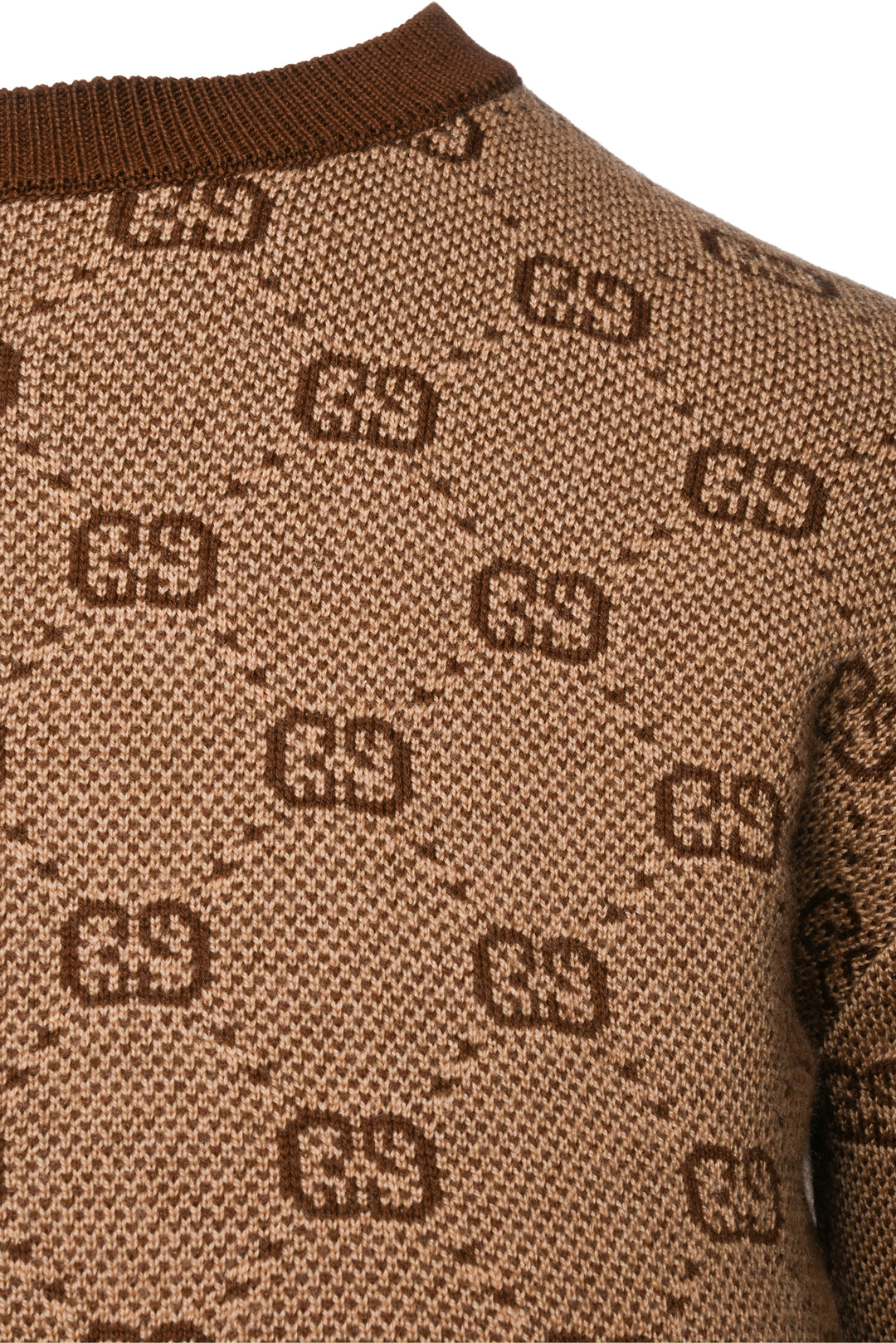 Gucci Size XXS/XS (Youth 10/12) All Over GG Knit Sweater & Short Set