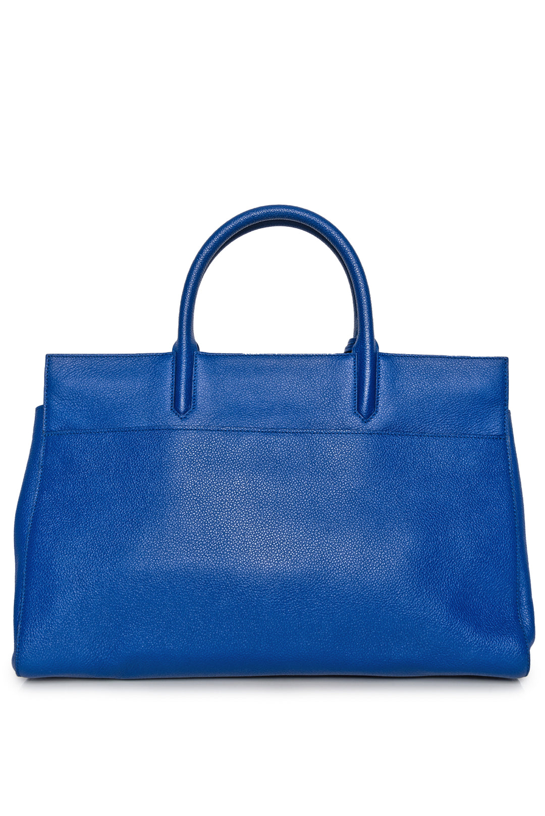 Saint Laurent Calfskin Medium Rive Gauche Cabas Outremer Tote