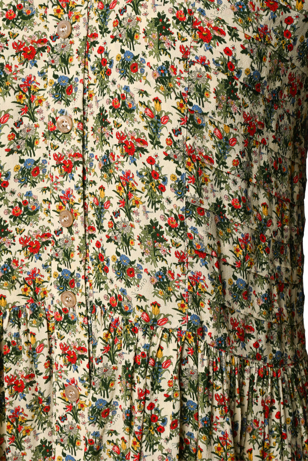 Gucci Size 2 Floral Shirt Dress