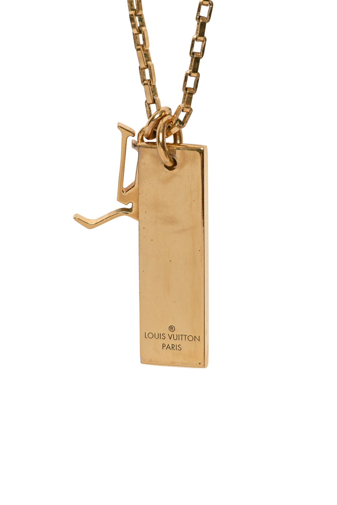 Louis Vuitton Collier Damier White Necklace