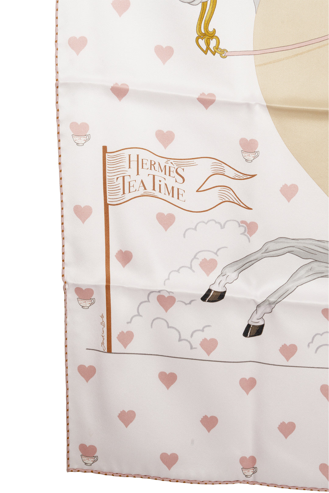 Hermes Tea Time Square Silk Scarf