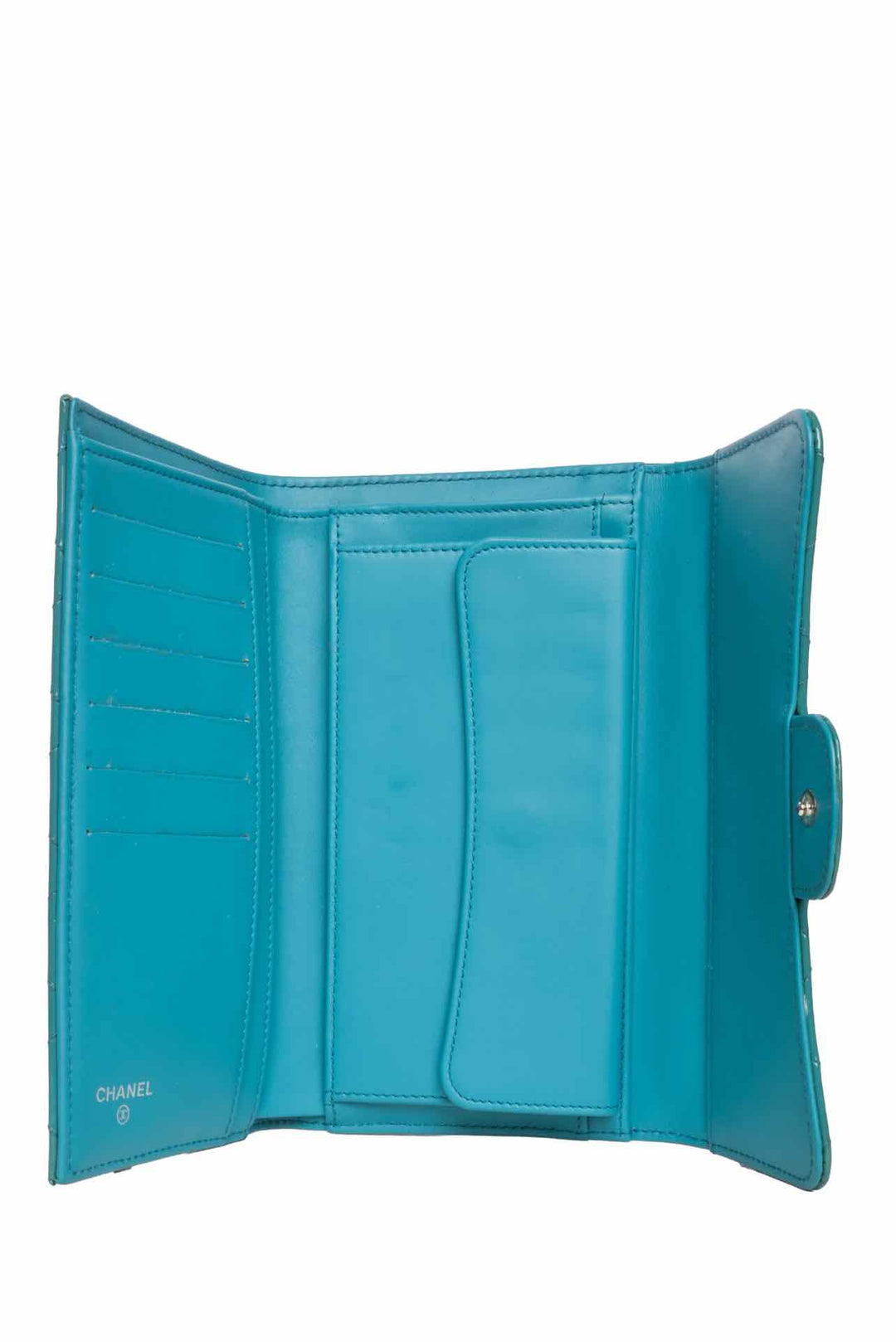 Chanel 2014-2015 Quilted Patent Flap Wallet