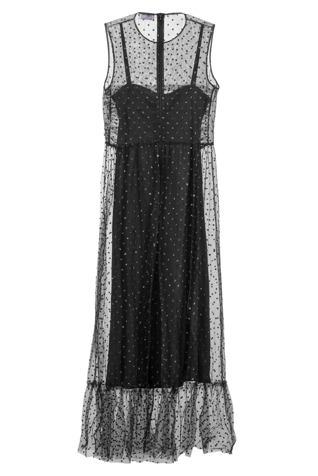 Red Valentino Size 00 Embellished Tulle Long Dress