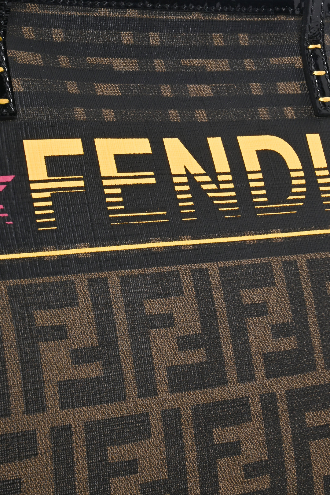 Fendi Coated Canvas Zucca Roma 1925 Roll Tote