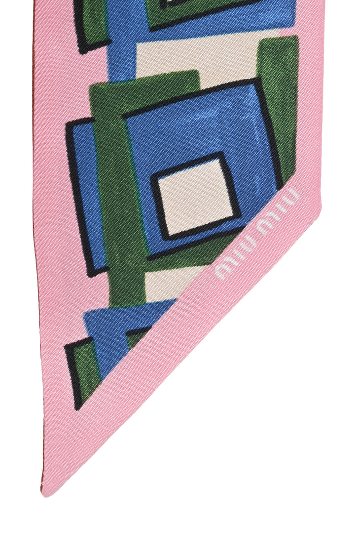 Miu Miu 2026 Silk Printed Twilly