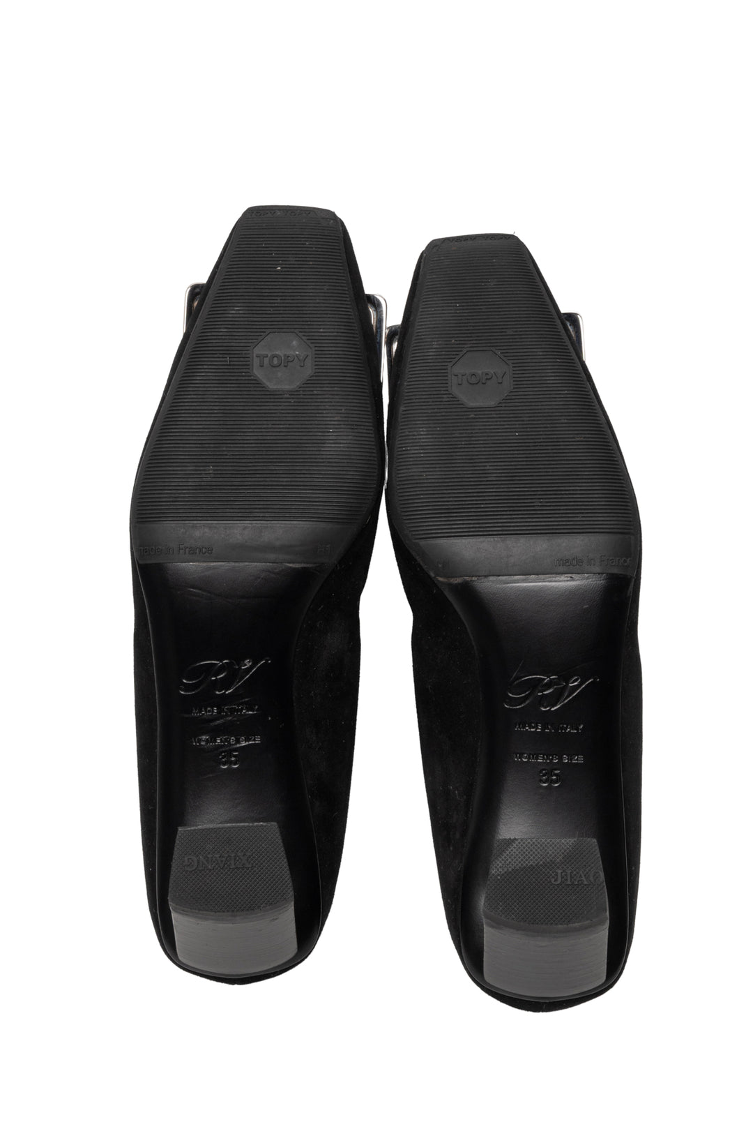 Roger Vivier Size 35 Belle Vivier Suede Pumps