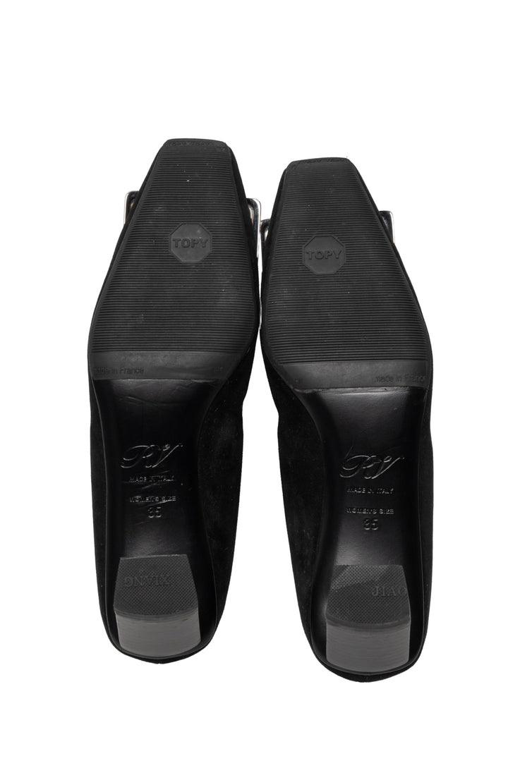 Roger Vivier Size 35 Belle Vivier Suede Pumps