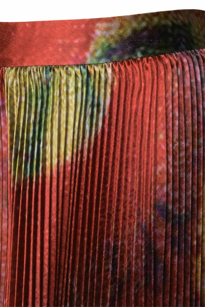 Ulla Johnson Size 6 Rami Pleated Satin Maxi Skirt
