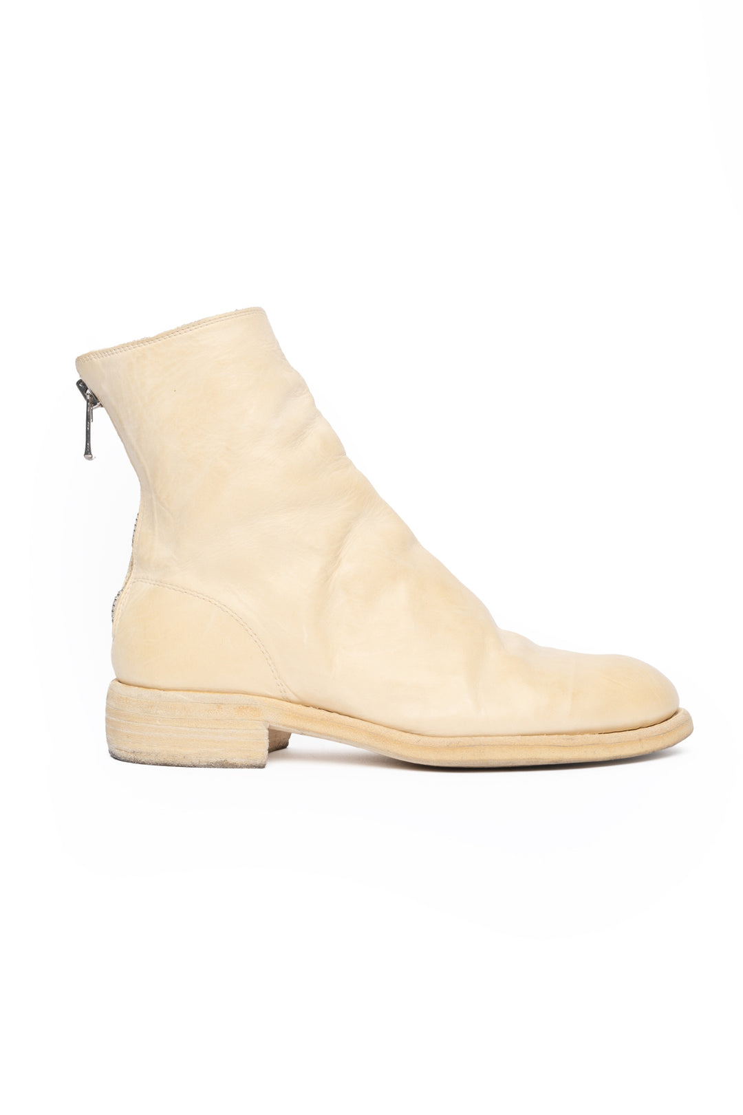 GUIDI Size 36 Back Zip Ankle Boots