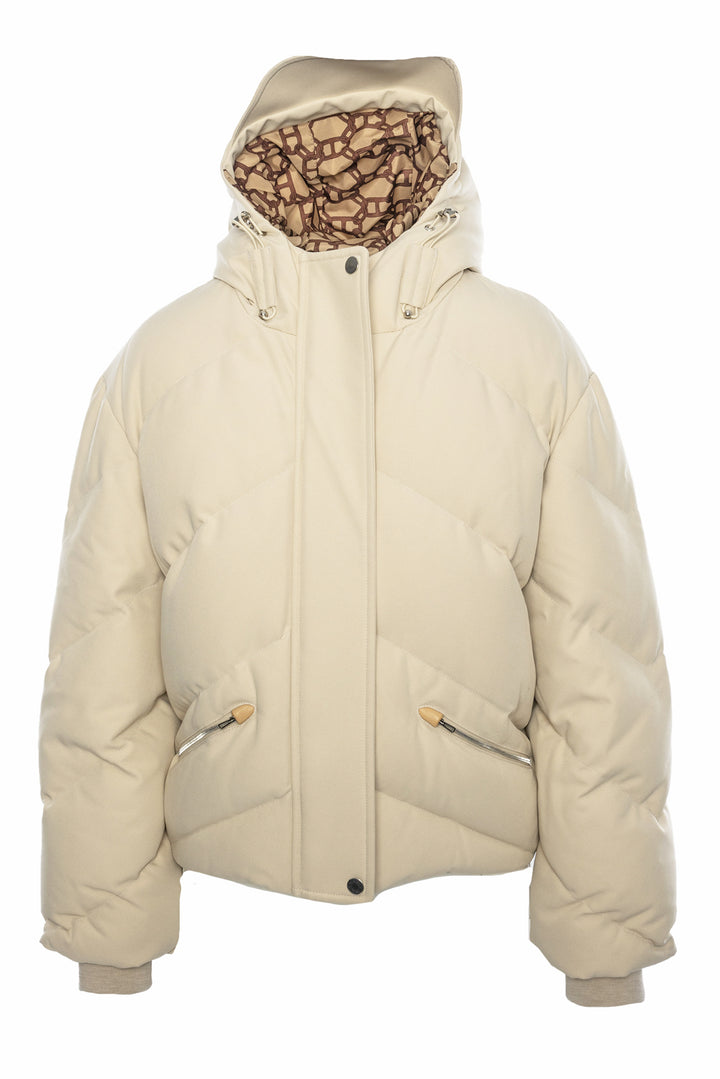 Hermes Size 36 Hooded Short Down Jacket