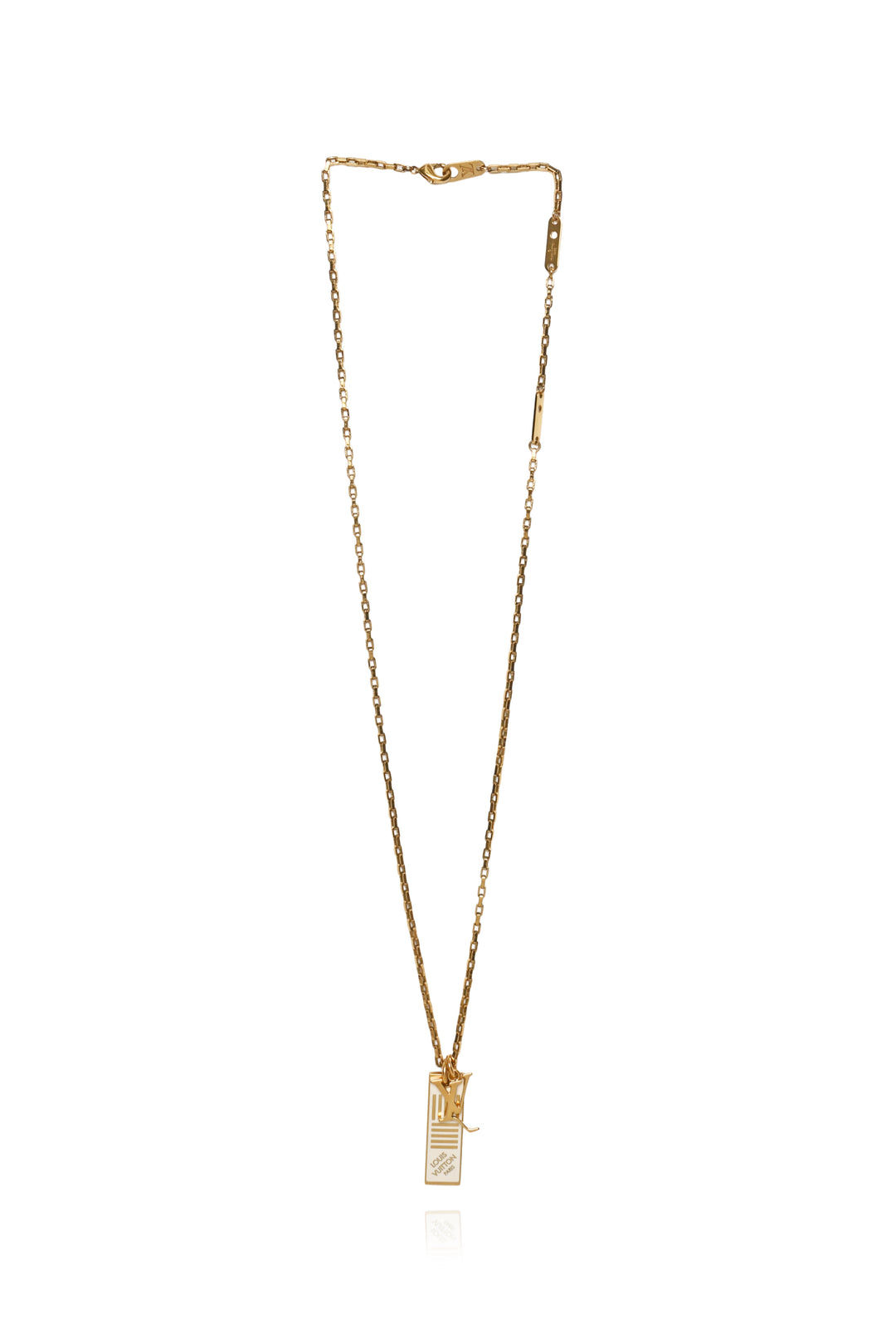 Louis Vuitton Collier Damier White Necklace