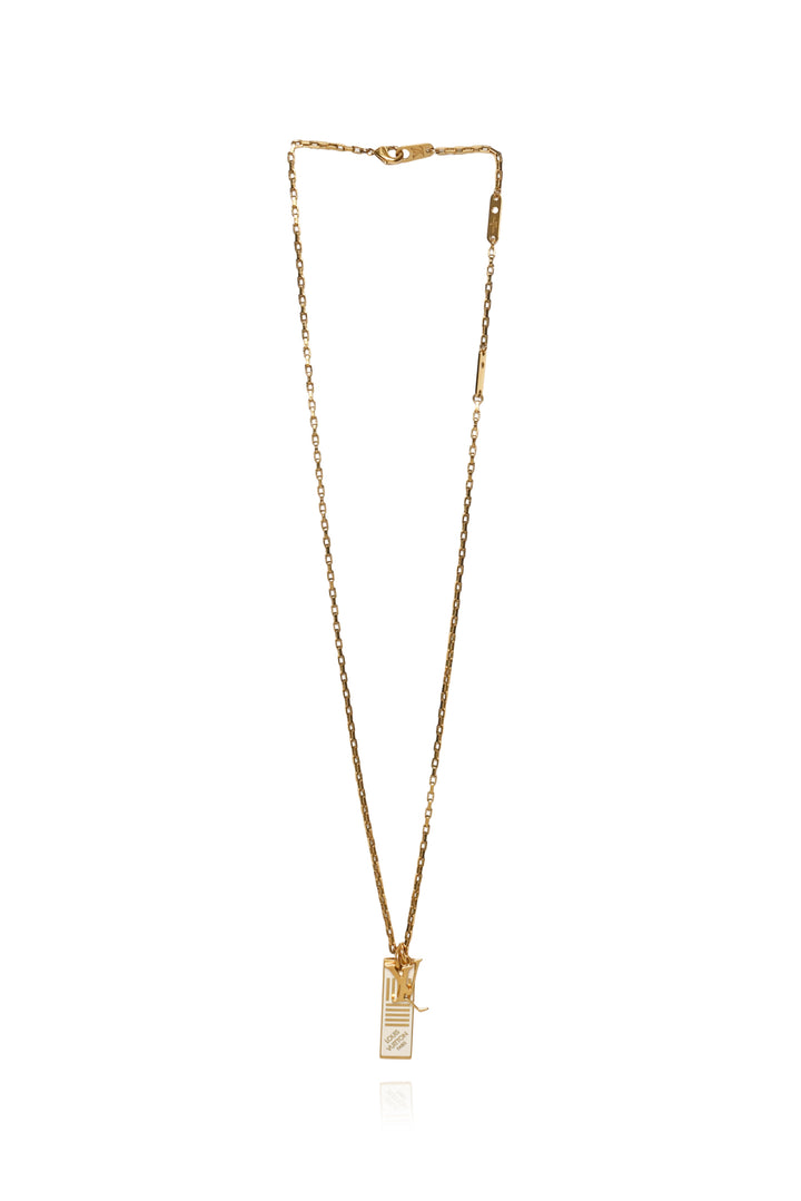 Louis Vuitton Collier Damier White Necklace