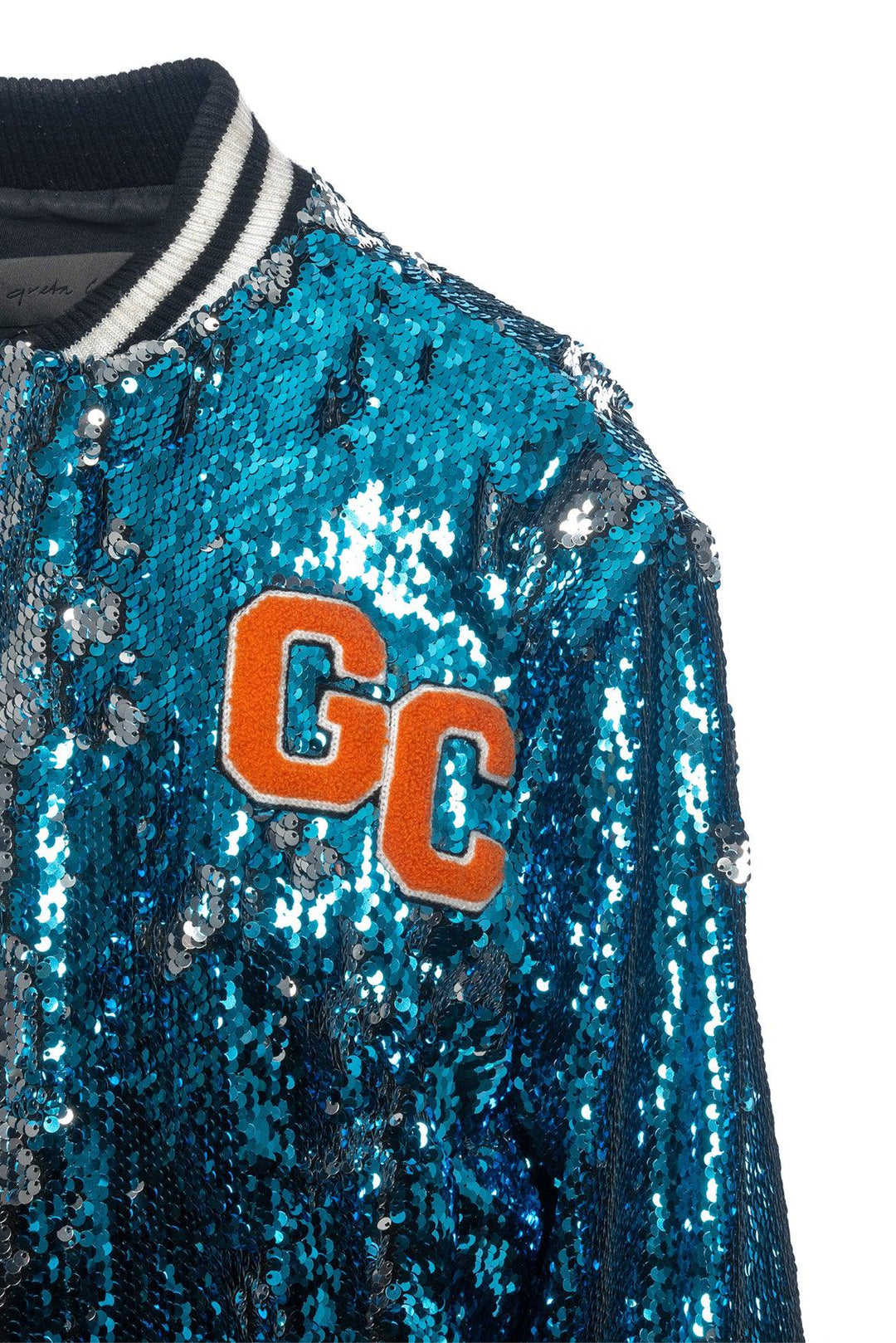 Greta Constantine Size 6 Bruce Sequin Varsity Jacket