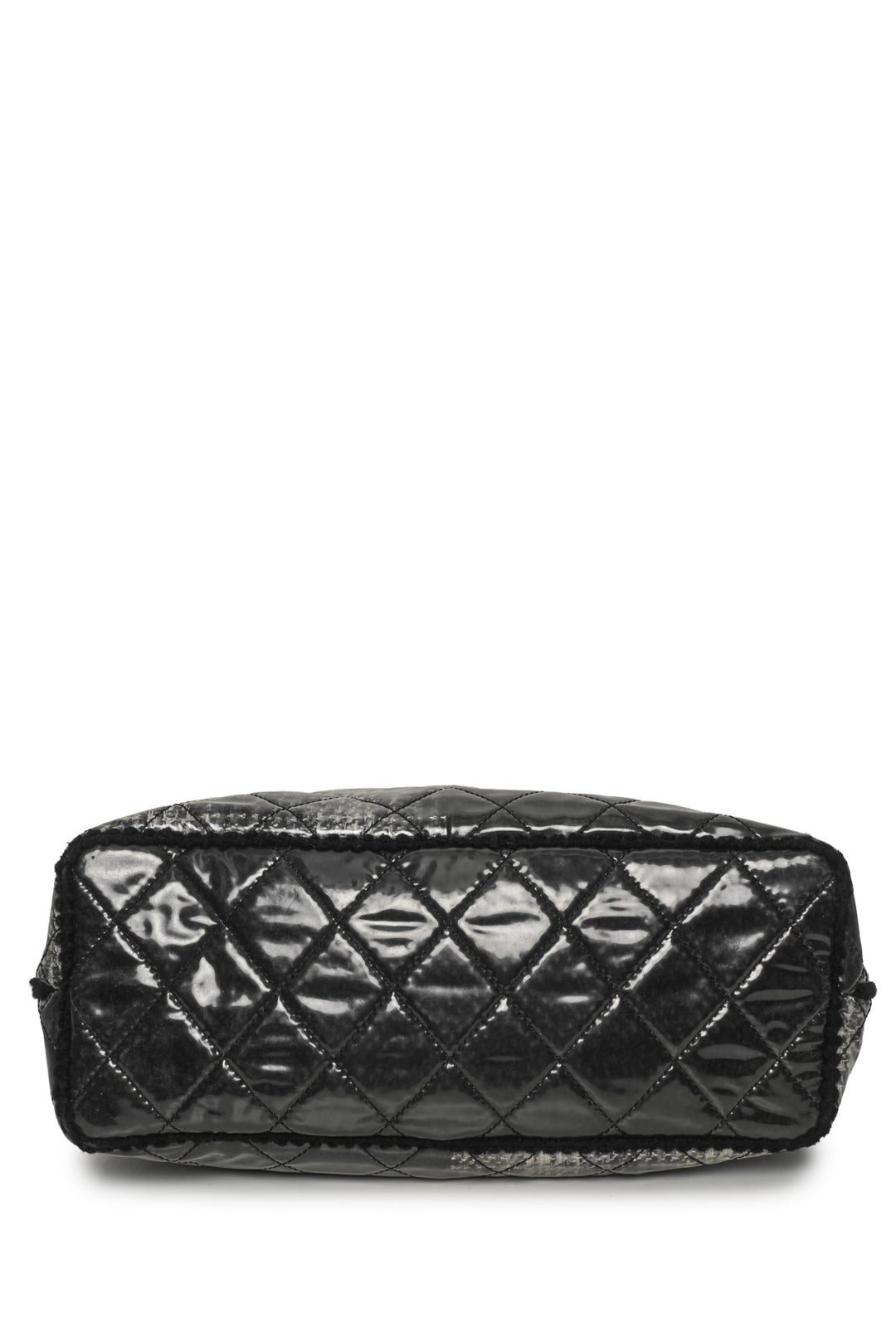 Chanel 2009-2010 Vinyl Funny Tweed Patchwork Tote