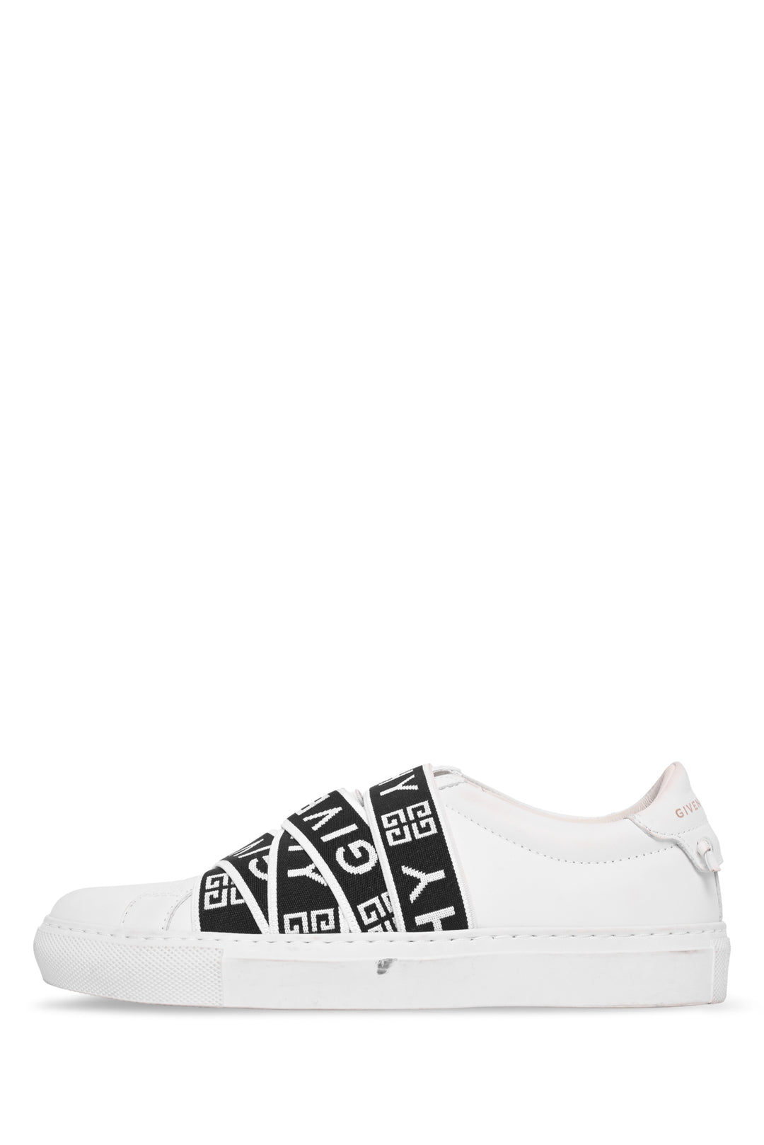 Givenchy Size 35 Urban Street Logo-Jacquard Leather Slip-On Sneaker