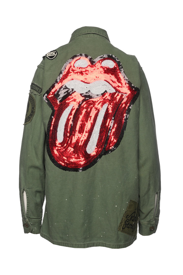 Made Worn Size M Rolling Stones Military Jacket