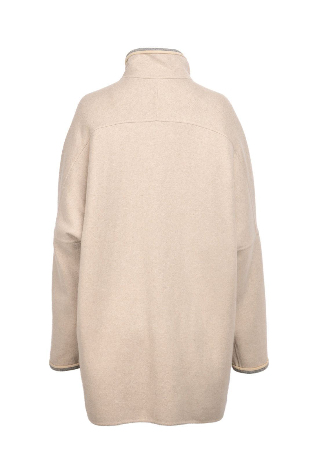 Loro Piana Size L Cashmere & Suede Trimmed Coat