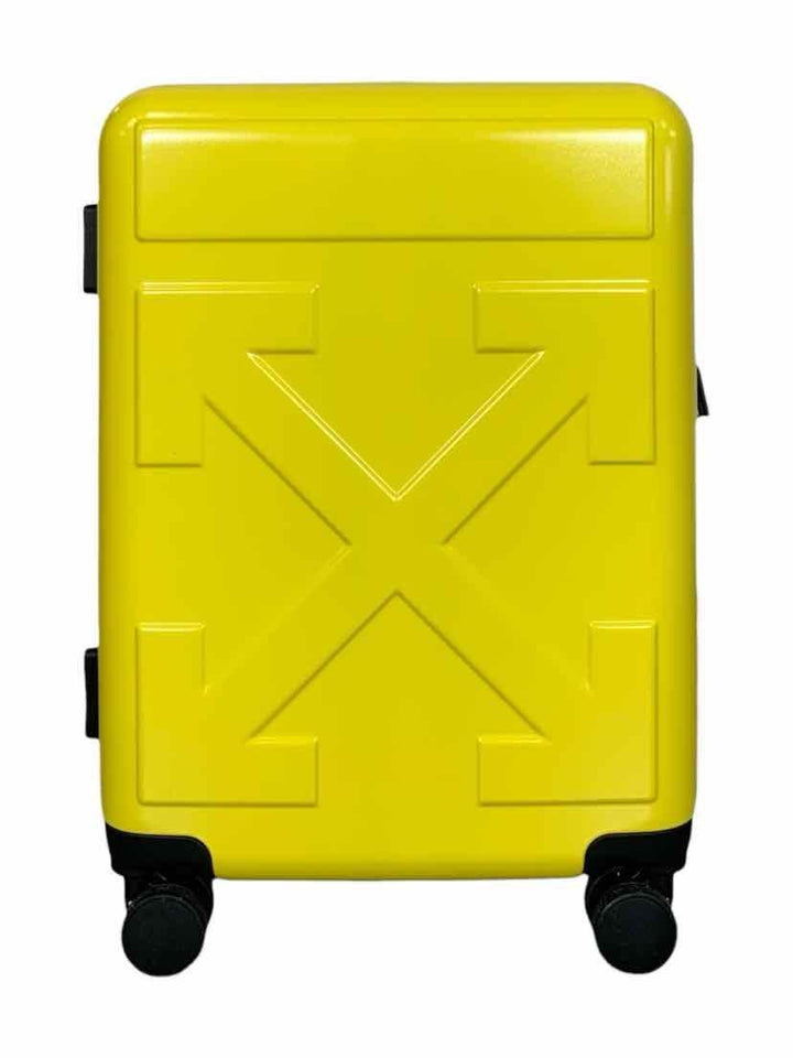 Off White Arrow Trolley Suitcase