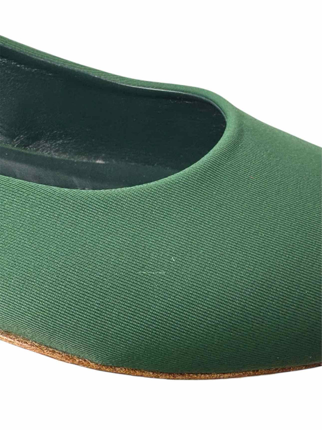 Marni Size 38 Green Fabric Ballet Flats