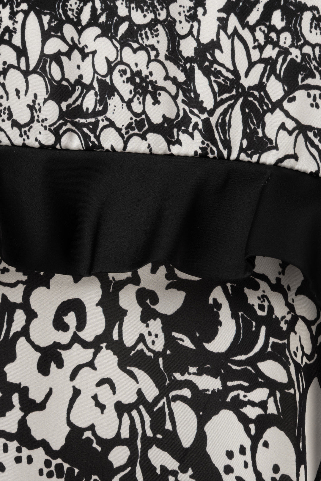 Sacai Size 3 Floral Ruffled Back T-Shirt