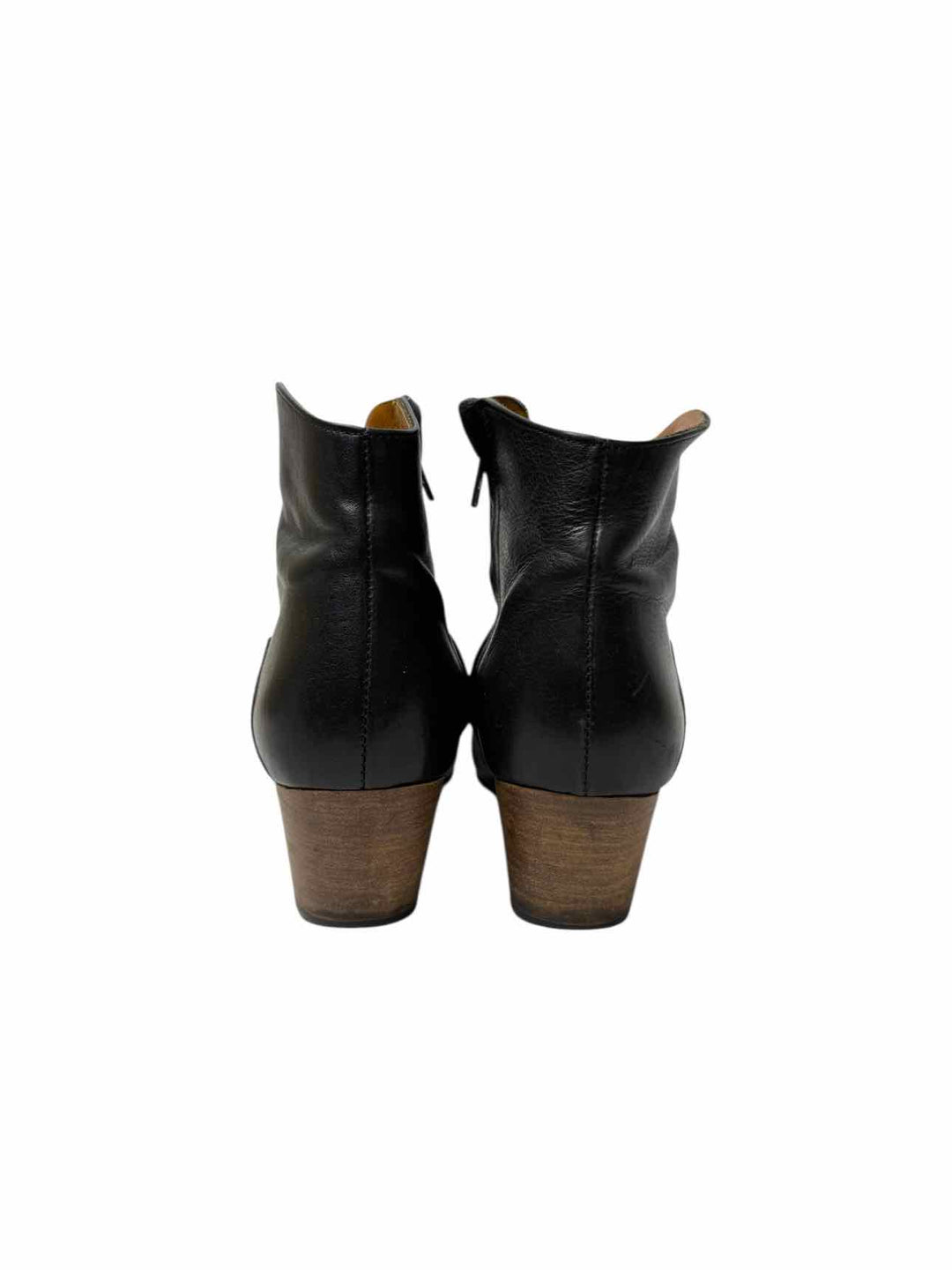 Isabel Marant Size 37 Leather Western Ankle Boots
