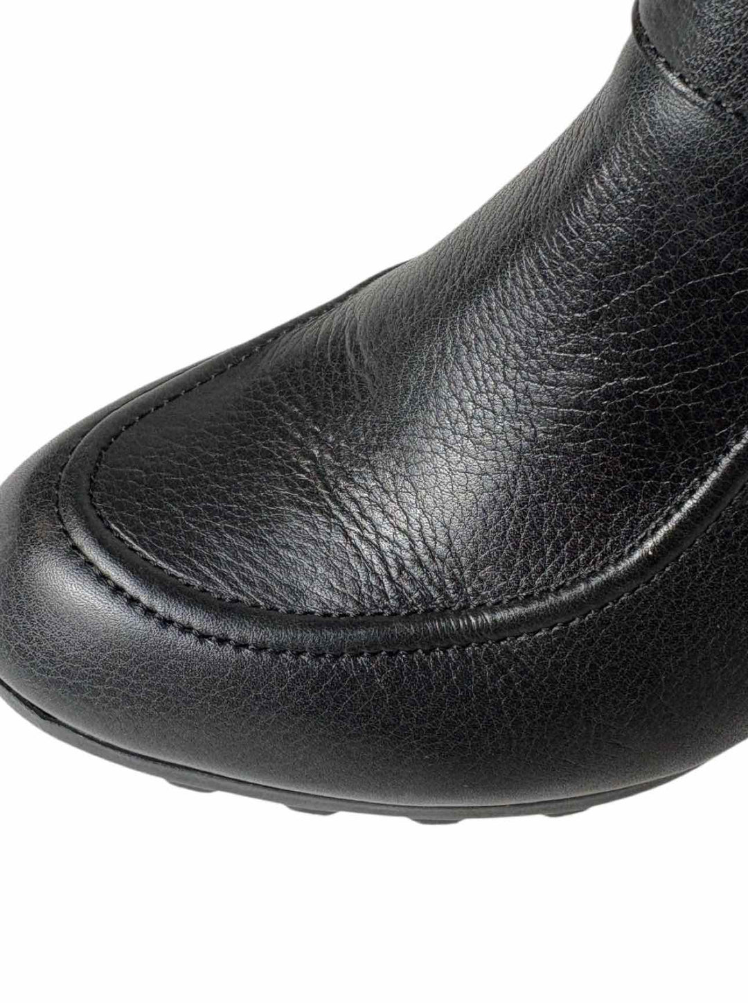 Robert Clergerie Size 37.5 Melody Noir Leather Ankle Boots