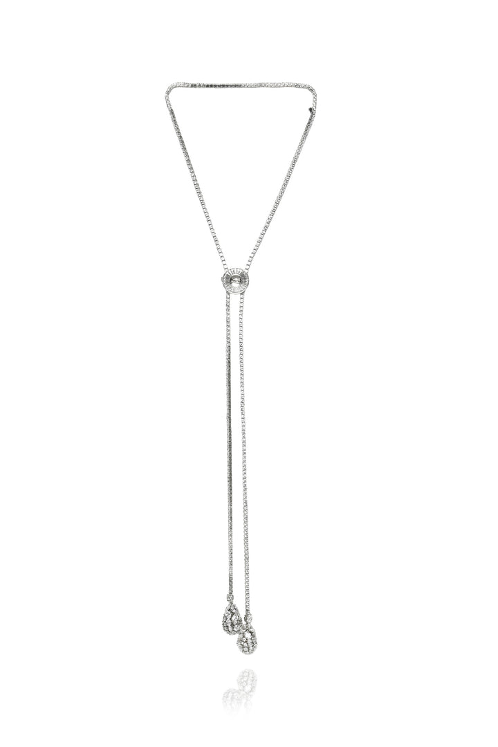 Arte Madrid Silver & Crystal Necklace