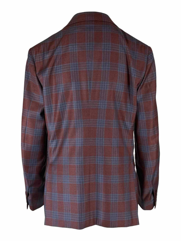 Ermenegildo Zegna Size 38 Men's Check Print Wool Blazer