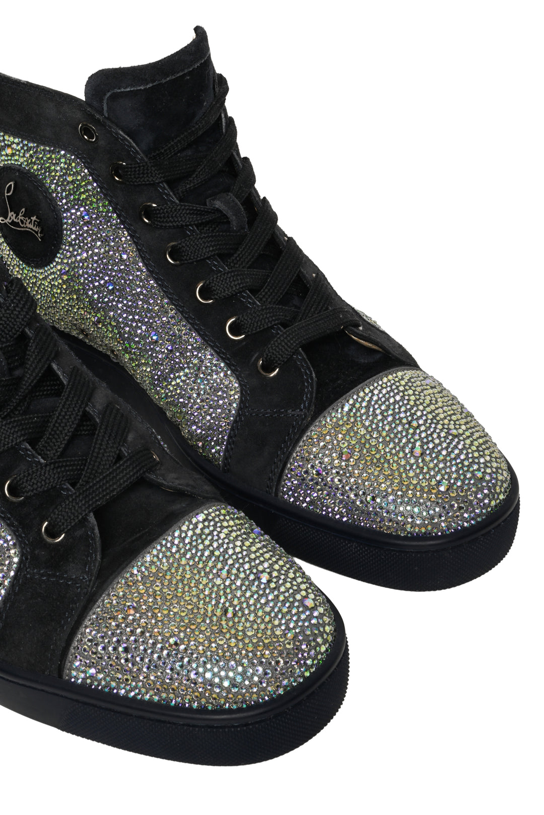 Christian Louboutin Mens Shoe Size 41.5 Louis Strass High Top Sneakers