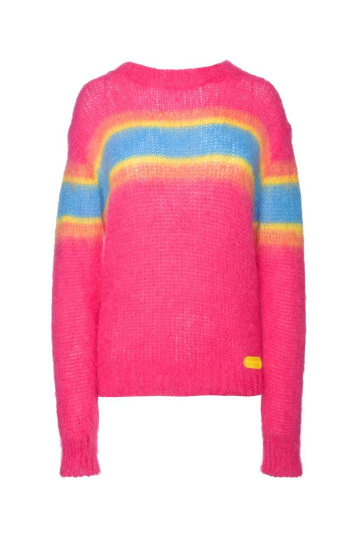 DSquared Size S Striped Mohair Blend Sweater
