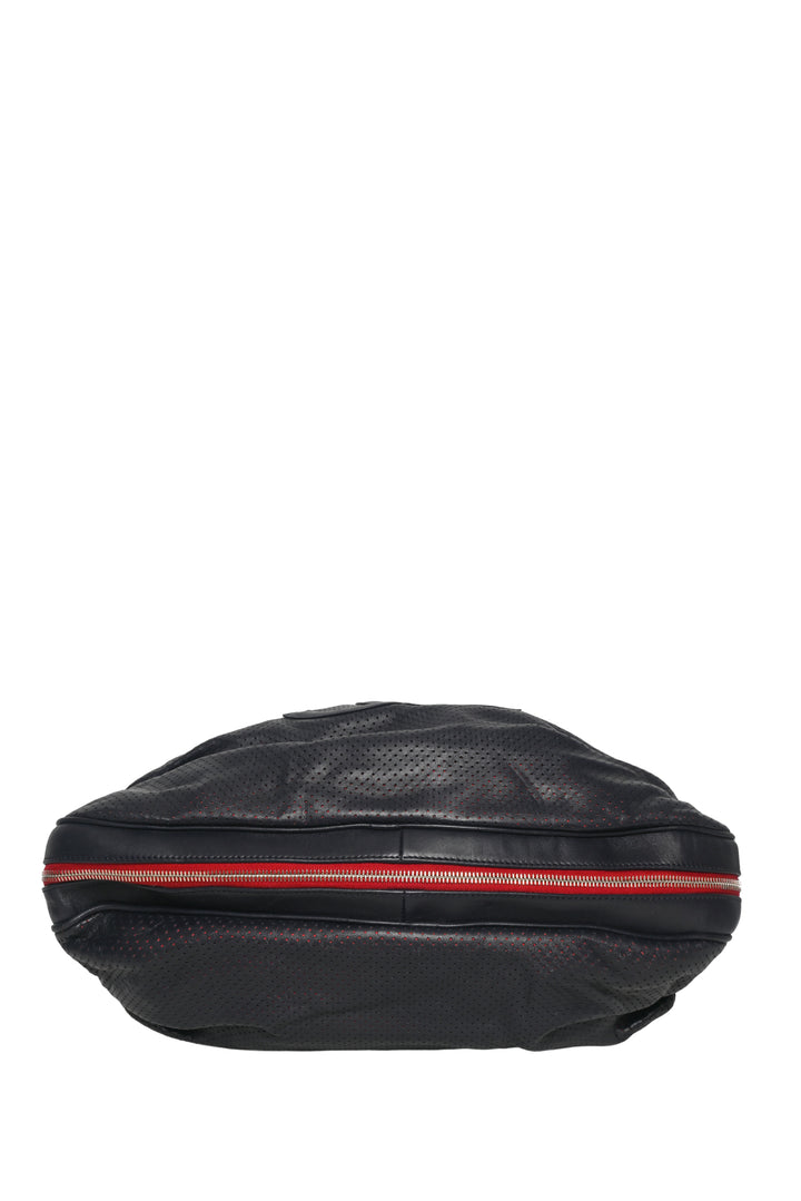 Chanel 2008-2009 Perforated Baseball Spirit Ligne Shoulder Bag