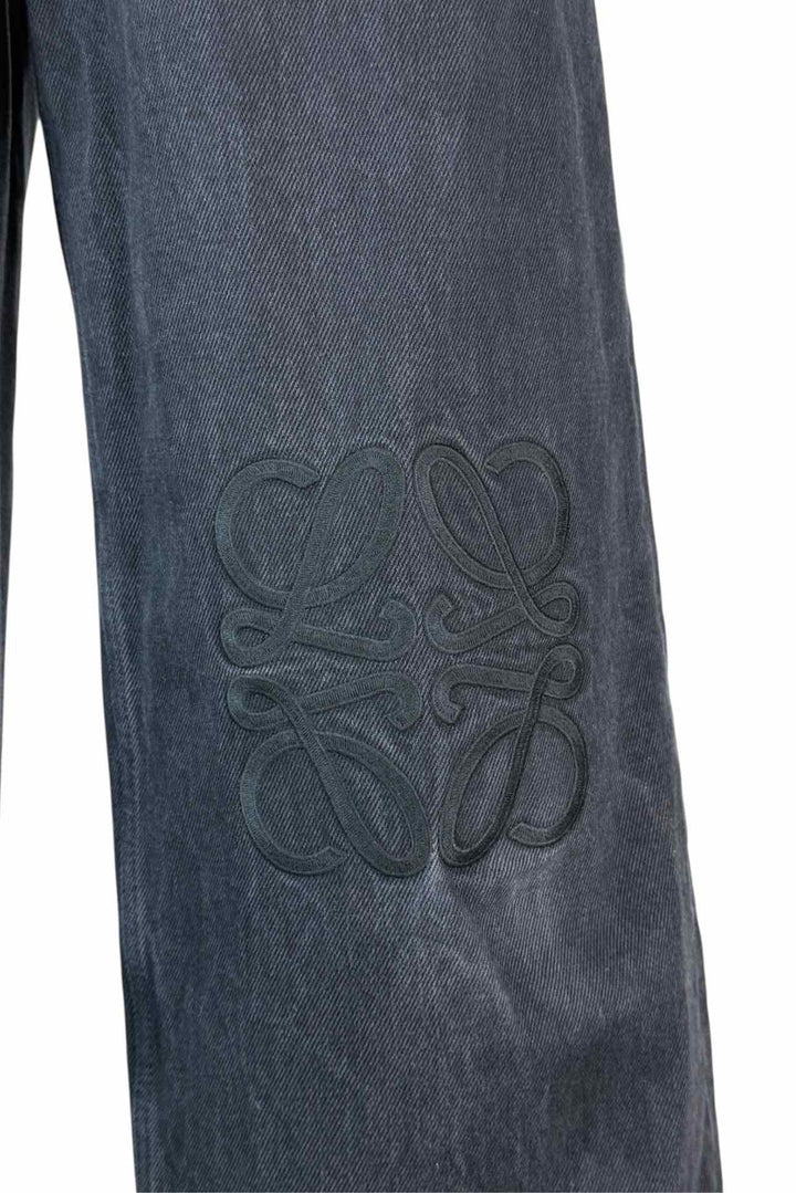 Khaite Size 27 Delmonico High-Rise Wide-Leg Jeans