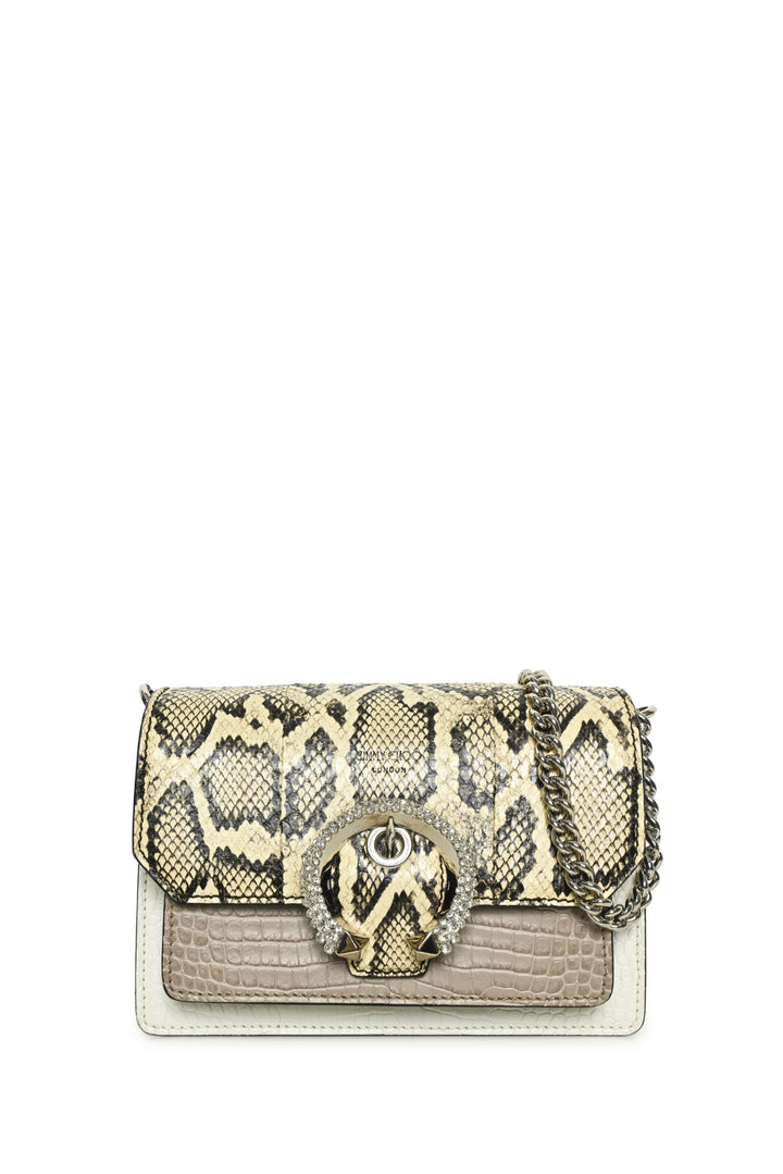 Jimmy Choo Python & Croc Embossed Madeline Crossbody