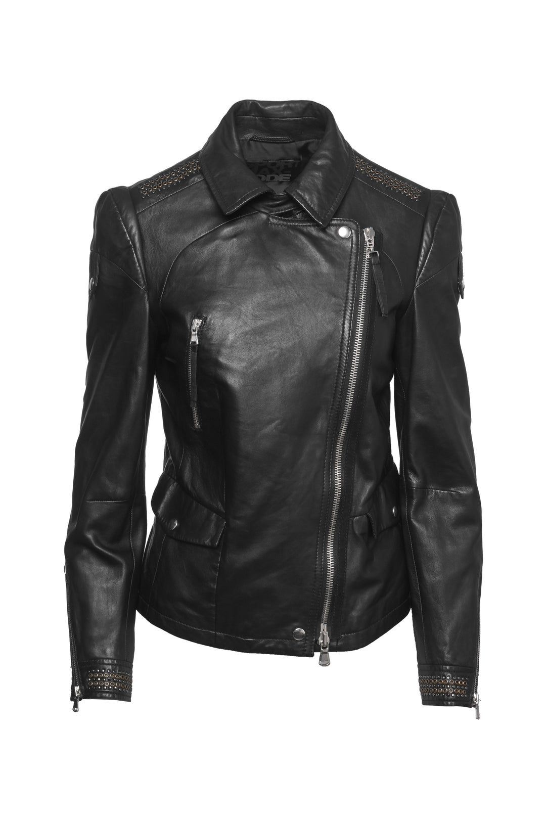 Sportmax Size 10 Code Leather Jacket