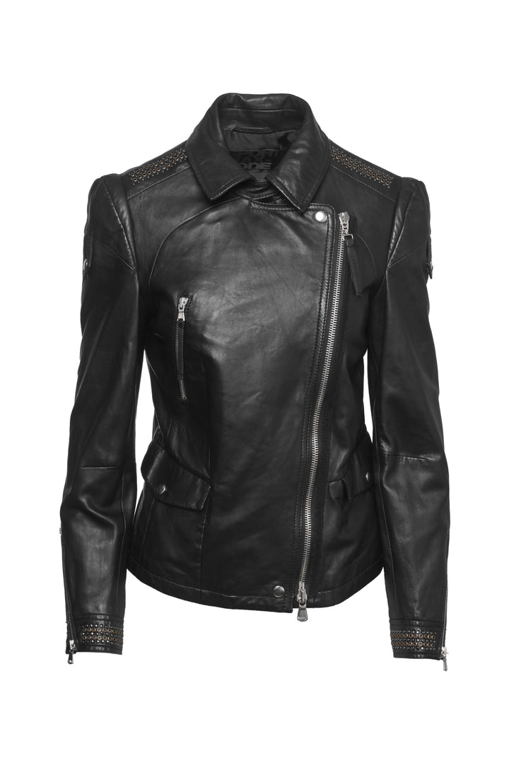 Sportmax Size 10 Code Leather Jacket
