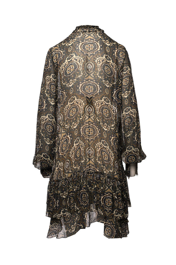 Chloe Size 36 Pattern Silk Mini Dress