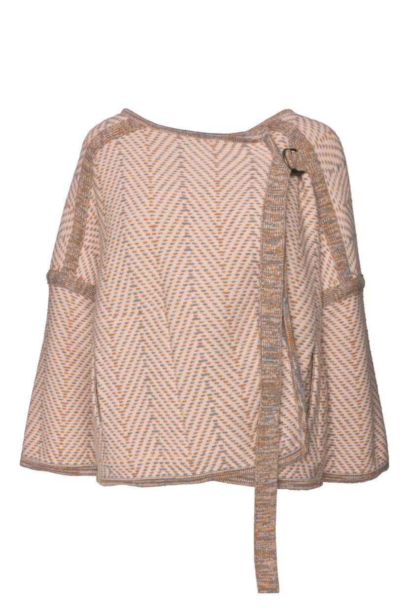 Chloe Size XS Wool Blend Wrap Cardigan