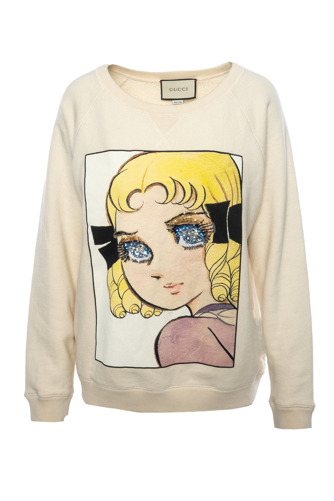 Gucci Size M 2018 Manga Girl Sequin Embellished Sweatshirt